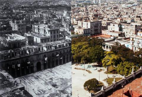 Plaza del Vapor, área comercial (1933) / Parque de El Curita (2021)